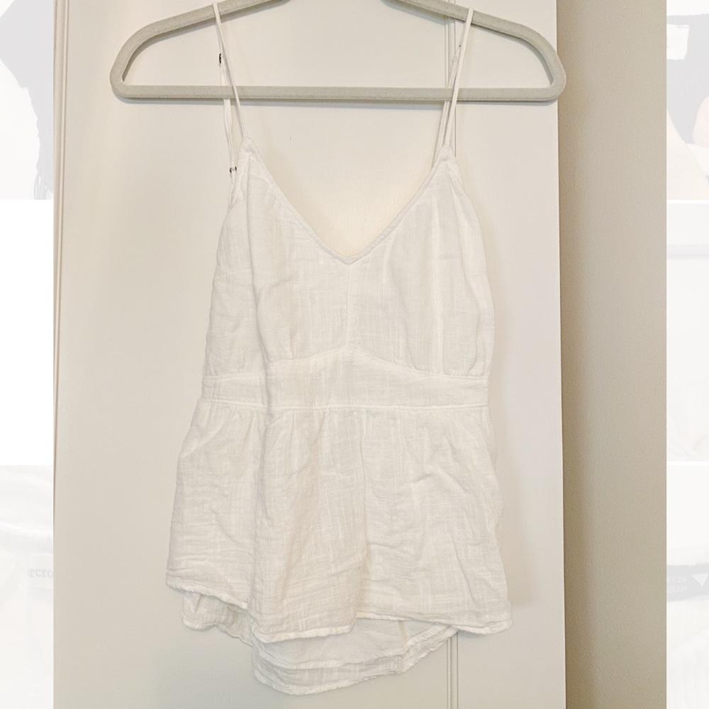 Abercrombie & Fitch Open Back Tie Up Tank Top